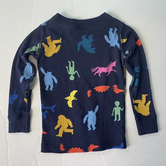 📍Hanna Andersson Organic Legendary Critters Pajamas 2 80/85cm - Picture 3 of 9